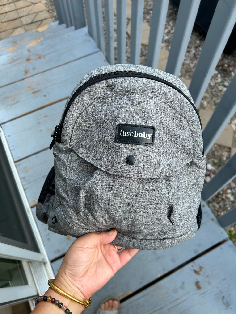 Tushbaby Hip Seat Carrier Grey